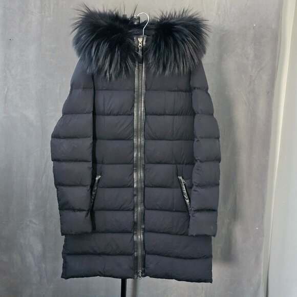 Mackage CALLA Agile-360 Stretch Black Silver Fox Size Large A6-1 - Picture 1 of 8